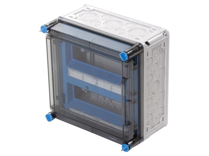 Carcasă pentru aparatură modulară IP65, 24 module