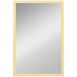 HOMCOM Oglindă de perete 40x60 cm Sticlă MDF Culoare Lemn Dreptunghiulara