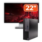 Pachet PC second hand Dell OptiPlex 3070 SFF cu monitor 22 inch