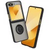 Husa pentru Samsung Galaxy Z Flip7 FE F741 / Z Flip6 F741, Techsuit, Glinth, Neagra