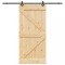 Ușă glisantă cu set feronerie, 100x210 cm, lemn masiv de pin
