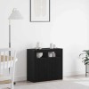 Bufet Negru 80 x 35 x 75 cm Lemn compozit