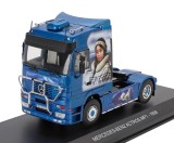 Macheta metalica Mercedes-Benz Actros 1851 MP1 cap tractor 2 axe 1998 Eskimo Arctic Airbrush 1:43 albastru