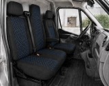 Cumpara ieftin Set Huse Textile dedicate Renault Master III 2010-2019 , Negru cu Cusatura Albastra