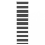 vidaXL Jaluzea tip zebra neagră lățime țesătură 40,9 cm poliester
