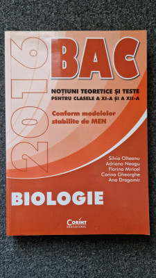 BAC 2016 BIOLOGIE - Olteanu, Neagu foto