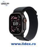 Apple Watch Ultra 3, GPS + Cellular, Carcasa Black Titanium 49mm, Black Alpine Loop - Large