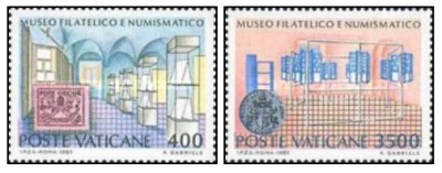 Vatican 1987 - Deschiderea Muzeului de timbre, serie neuzata foto