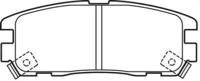 Placute frana Isuzu Trooper, Trooper (Ub), Trooper Autoturism De Teren, Deschis, Trooper Autoturism De Teren, Deschis (Ub); Opel Frontera A (5 Mwl4), foto