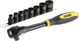 Stanley 0-94-606 Set 3/8 sfm de 9 tubulare cu clichet ProAdvanced PowerfulTools