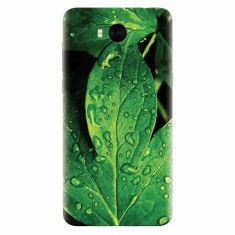 Husa silicon pentru Huawei Y5 2017, Leaves And Dew