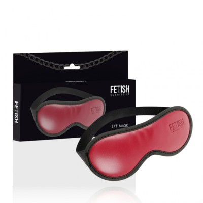 FETISH SUBMISSIVE DARK ROOM - VEGAN LEATHER MASK WITH NEOPRENE LINING foto