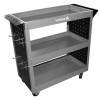 Carucior scule mobil 3 rafturi,laterale perforate,12 carlige