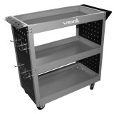 Carucior scule mobil 3 rafturi,laterale perforate,12 carlige