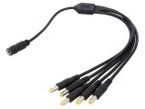 Cablu Alimentare DC 5,5/2,1 mm 2x0,5mm2 x5 Mufe și Socluri