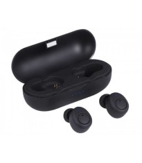 Casti mini Bluetooth cu microfon HMP 12E05 AIRBUDS negru Trevi foto