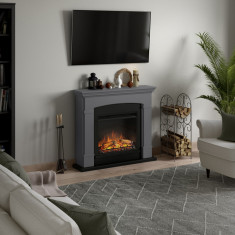 Helmi Solid Grey semineu electric decorativ moden gri foto