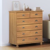 vidaXL Comodă &#039;ASKIM&#039;91x40x95.5 cm Lemn Solid de Pin