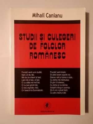 Mihail Canianu - Studii și culegeri de folclor rom&amp;acirc;nesc foto