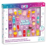 Set guma de sters, 3C4G, Snack and Sweets, 25 piese