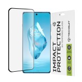 Folie sticla 3D curbata OnePlus 12R Techsuit 111D Full Glue Full Cover, negru