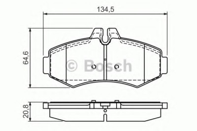 Set placute frana,frana disc MERCEDES V-CLASS (638/2) (1996 - 2003) BOSCH 0 986 494 013 foto