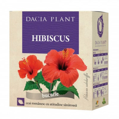 Ceai Hibiscus Dacia Plant 50gr foto