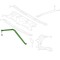 Brida de legatura panou fata BMW Seria 5 (G30/G31), 05.2017-, fata, forma V; aluminiu