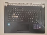 Carcasa superioara cu tastatura palmrest Laptop, Asus, ROG Strix G15 G512, G512LI, G512LV, G512L, G512LU, 90NR0341-R32UIO, conector 8 pini, refurbishe