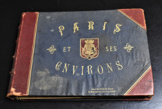 Album Paris et ses Environs Ed. Hautecoeur - 24 fotografii pe carton - cca. 1890 foto