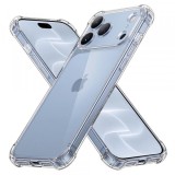 Husa pentru Apple iPhone 18 Pro / 17 Pro, Techsuit, Shockproof Clear, Transparenta
