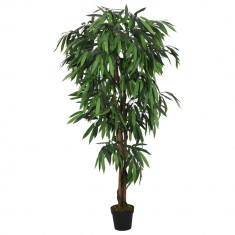vidaXL Arbore de mango artificial 900 de frunze 180 cm verde