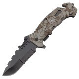 Cumpara ieftin Briceag de vanatoare IdeallStore&reg;, Marine Corporation, 22.5 cm, otel inoxidabil, negru