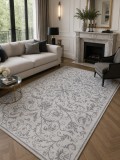 Cumpara ieftin Covor Itea gri 78 x 150 cm, Polipropilena, 10 mm fir, Antialergic, Modern Geometric Living Dormitor