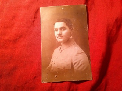 Fotografie - Tanar in Uniforma Militara - tip carte postala foto