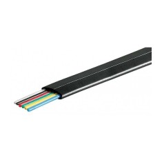 Cablu telefon 6 fire plat negru CCA aluminiu-cuprat Goobay