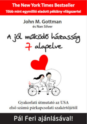 A j&amp;oacute;l műk&amp;ouml;dő h&amp;aacute;zass&amp;aacute;g 7 alapelve - Gyakorlati &amp;uacute;tmutat&amp;oacute; az USA első sz&amp;aacute;m&amp;uacute; p&amp;aacute;rkapcsolati szak&amp;eacute;rtőj&amp;eacute;től - John M. Gottman foto