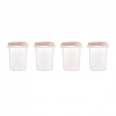 Set 4 recipiente ermetice gradate 250 ml Terra Blush