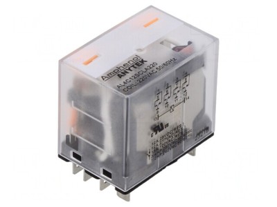 Releu Electromagnetic Industrial 4PDT 220V 12A foto