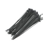 Faseta colier plastic negru 2.5x160mm 100 buc/set Longroad