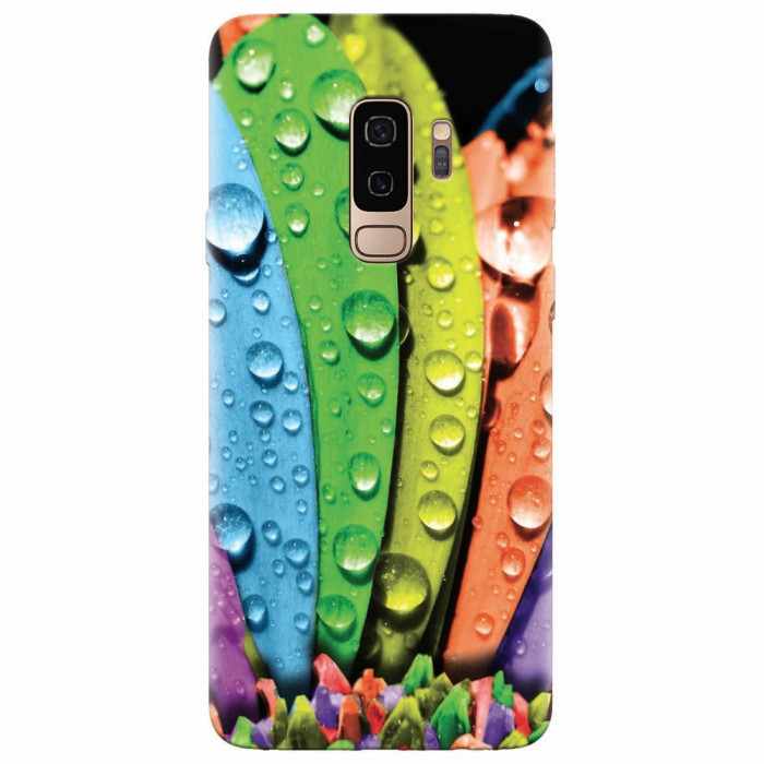 Husa silicon pentru Samsung S9 Plus, Colorful Daisy Petals