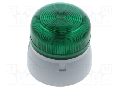 Semnalizator luminos cu LED, lumină flash albă, 110V AC, IP65, Klaxon Signals Flashguard foto