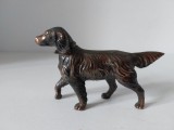 Caine bronz figurna miniatura 8x12x2cm, vintage