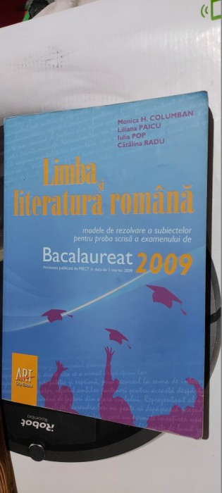 LIMBA SI LITERATURA ROMANA BACALAUREAT MODELE DE REZOLVARE A SUBIECTELOR PAICU
