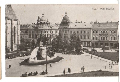 CPIB 18037 CARTE POSTALA - CLUJ. PIATA LIBERTATII, RPR foto