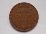 ONE PENNY 1958 GHANA