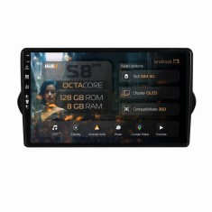 Navigatie Fiat Tipo 2015-2021 8GB RAM Android 13 Octacore Slot Sim 4G DSP GPS Wi-FI Carplay Android Auto USB Bluetooth Waze Touchscreen 9 Inch