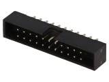 Conector IDC soclu tată 22 PIN THT aurit 2mm negru