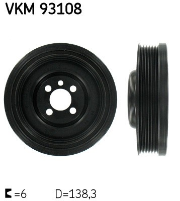 SKF VKM 93108 Fulie curea, arbore cotit