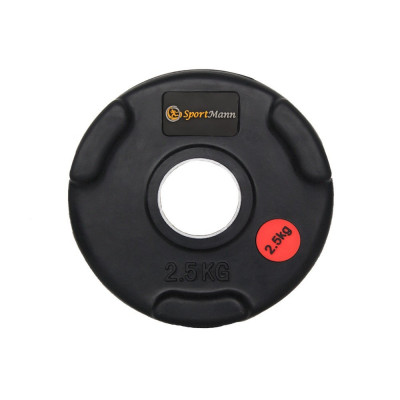 Greutate cauciucata Sportmann Deluxe 2.5 kg/51mm FitLine Training foto